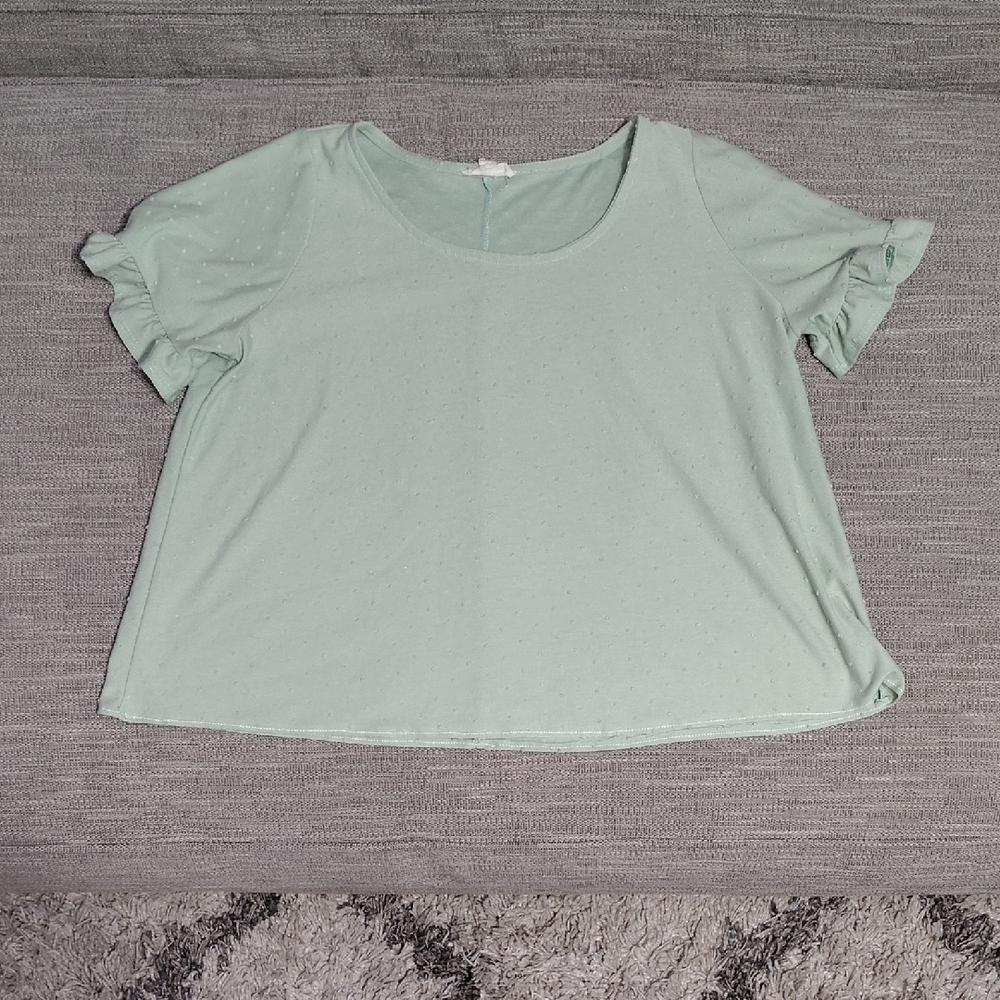 See You Monday Green Crop T-Shirt Short Sleeve